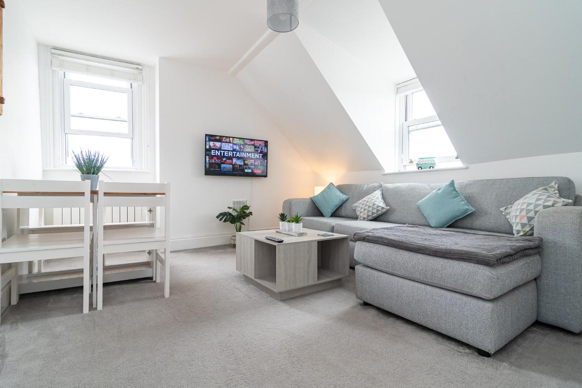 Light Airy 3 Bed Town Cntr Flat 700M To The Beach Bournemouth Luaran gambar