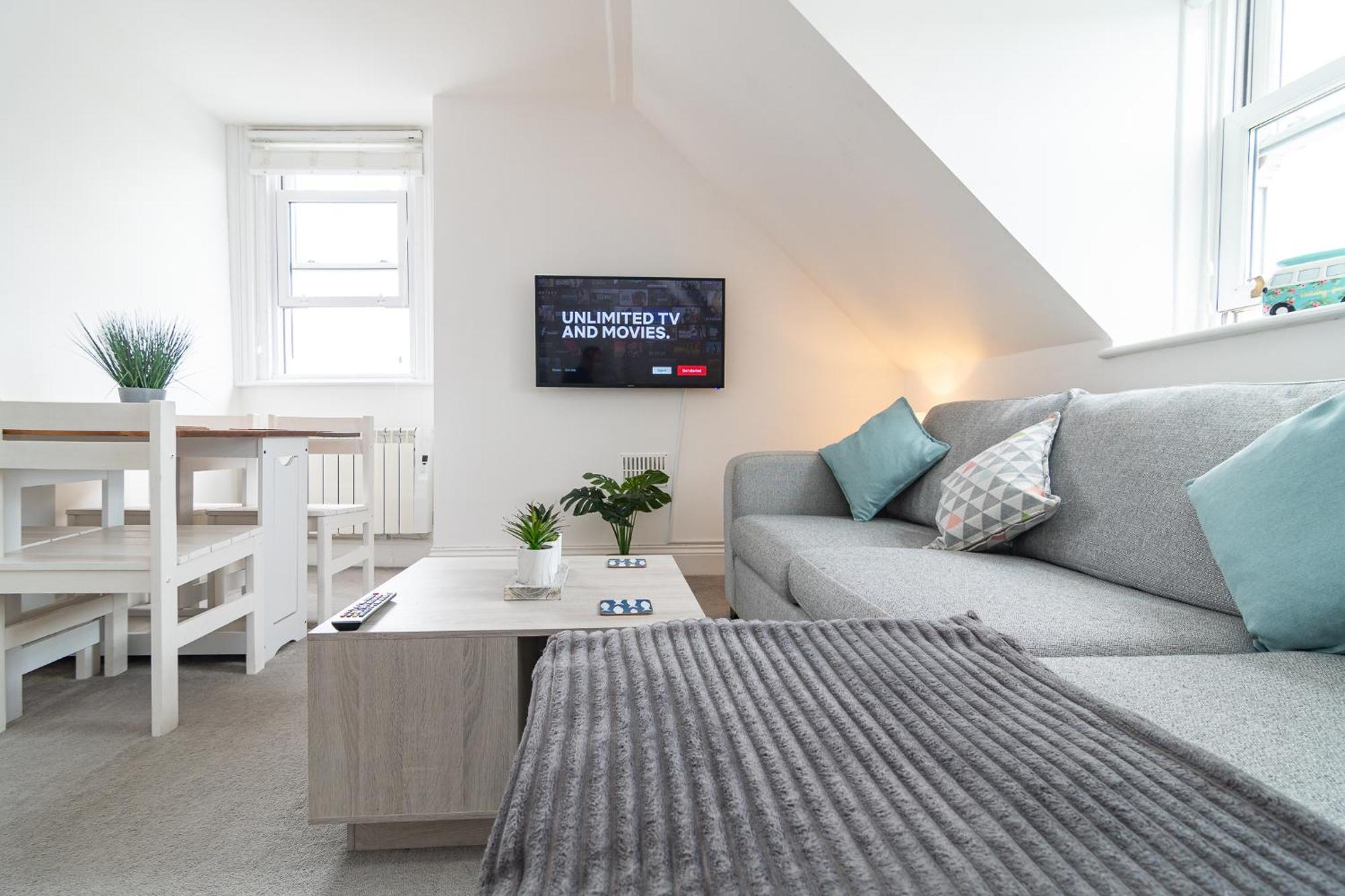 Light Airy 3 Bed Town Cntr Flat 700M To The Beach Bournemouth Luaran gambar